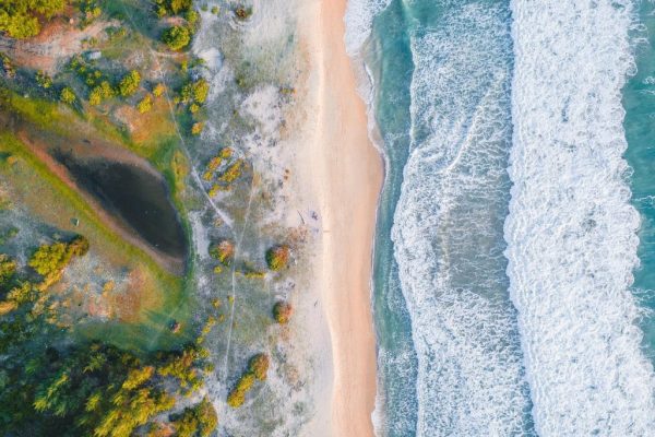 Beach aerial view