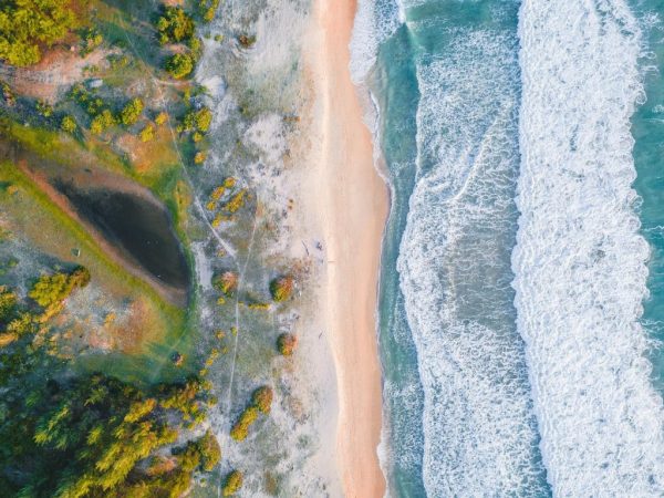 Beach aerial view